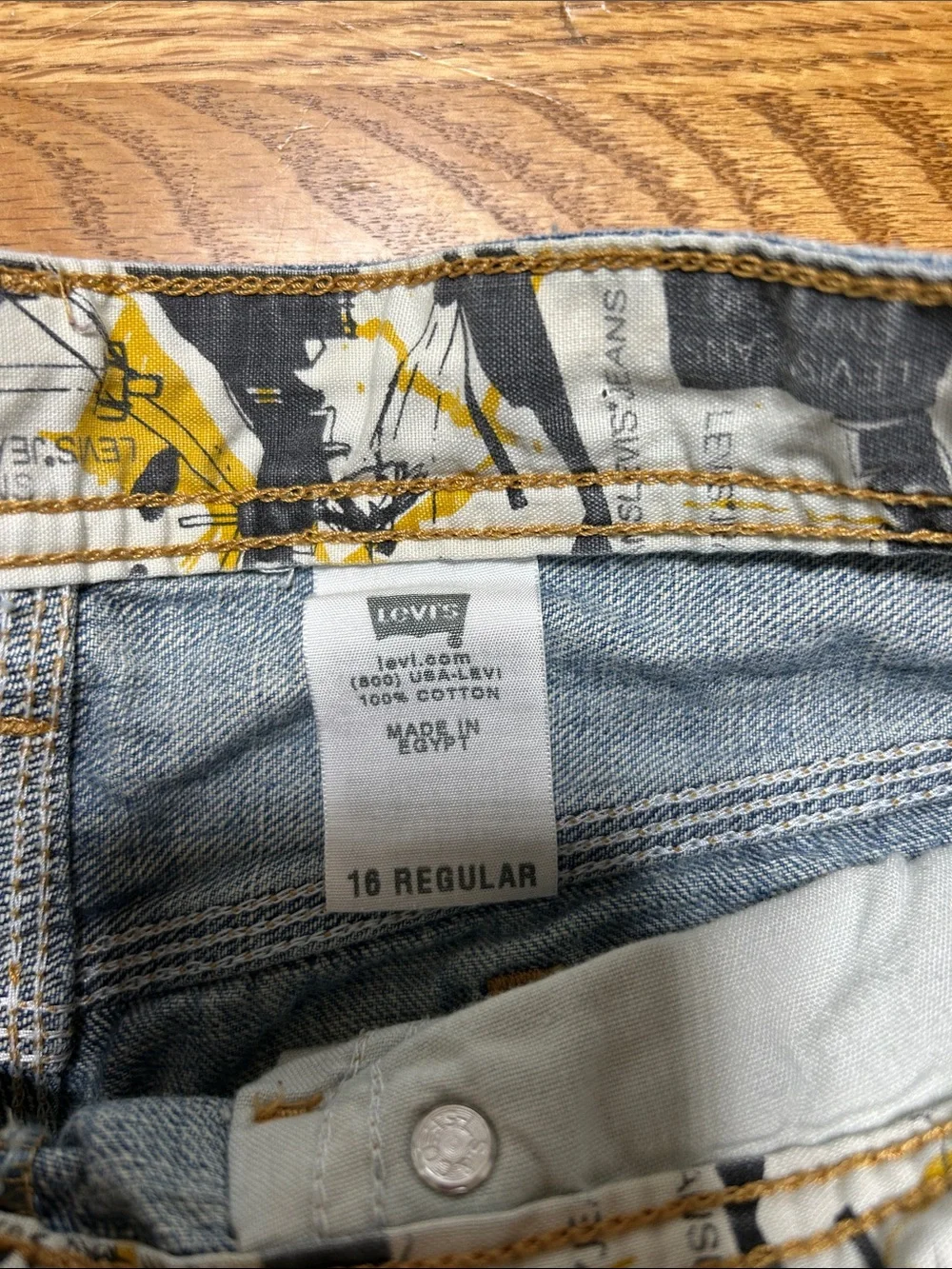 Levi’s Long Utility Jorts See Measurements Boys 16 Regular